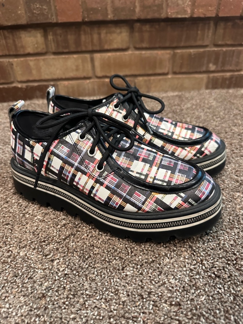 Circus by Sam Edelman Larow Plaid Platform Oxfords | NWOB 8.5